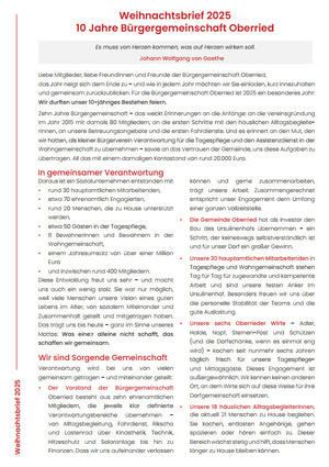 Weihnachtsbrief 2025